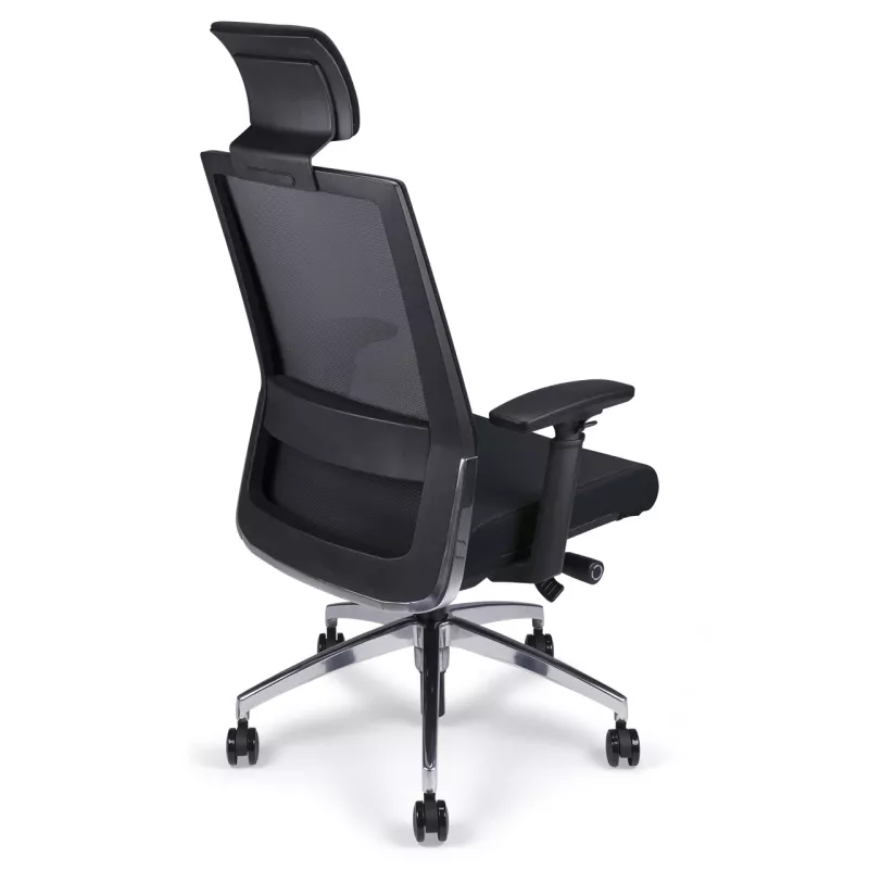 Siège de bureau synchrone avec appui-tête dossier résille So Milan