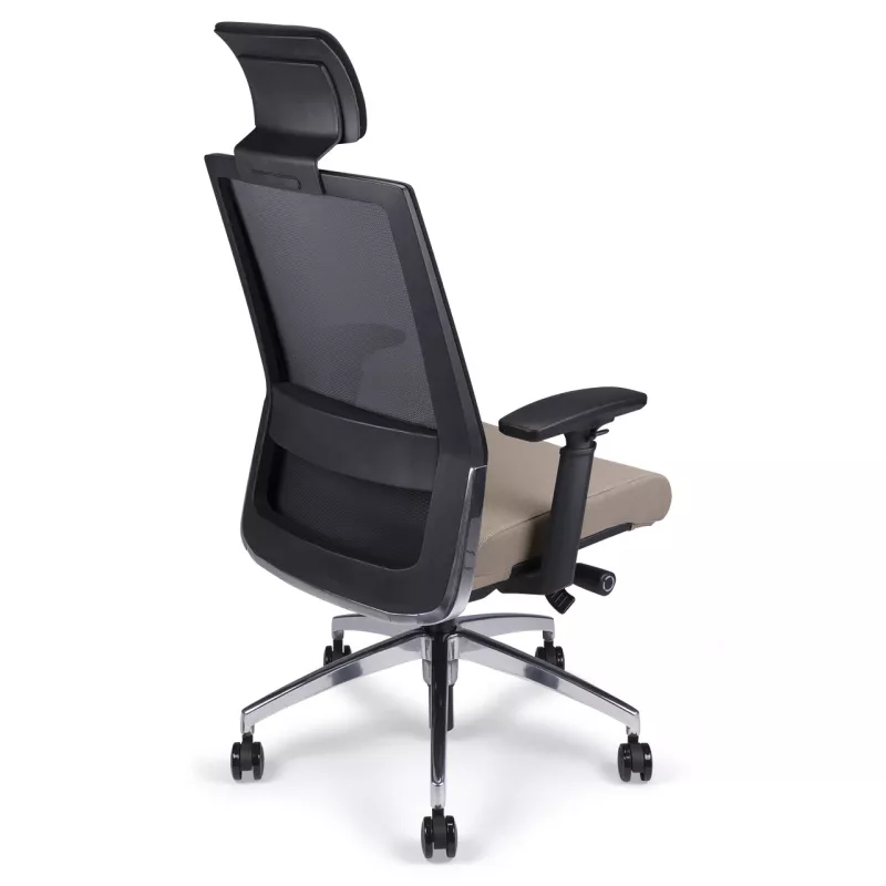 Siège de bureau synchrone avec appui-tête dossier résille So Milan