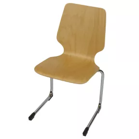 Chaise visiteur coque hêtre naturel So Volterra