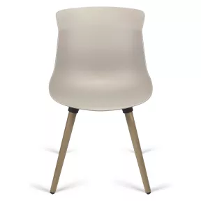 Chaise visiteur pieds bois So Savone