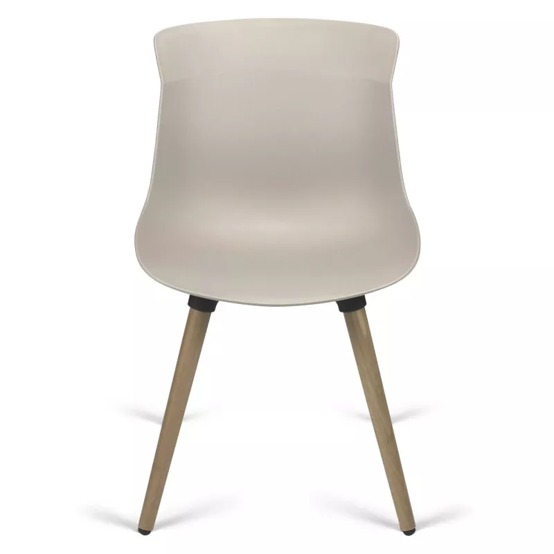 Chaise visiteur pieds bois So Savone