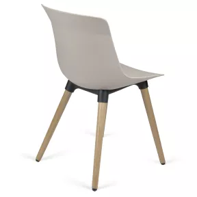 Chaise visiteur pieds bois So Savone