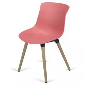 Chaise visiteur pieds bois So Savone