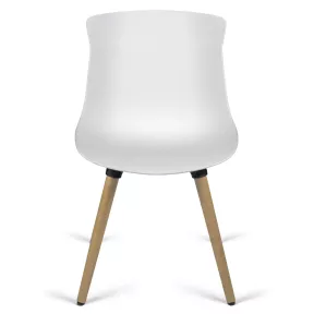 Chaise visiteur pieds bois So Savone