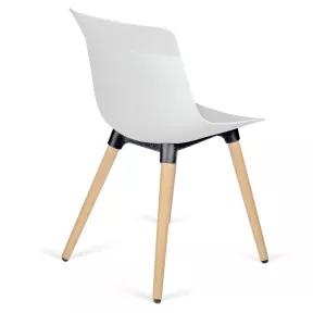 Chaise visiteur pieds bois So Savone