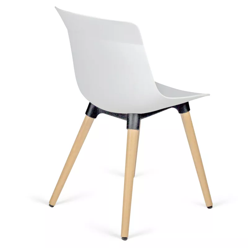 Chaise visiteur pieds bois So Savone