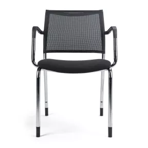 Fauteuil visiteur avec accoudoirs et empilable So Côme