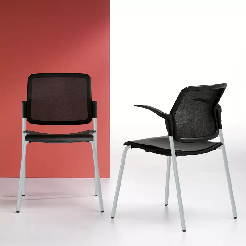 Fauteuil visiteur empilable So Aquila