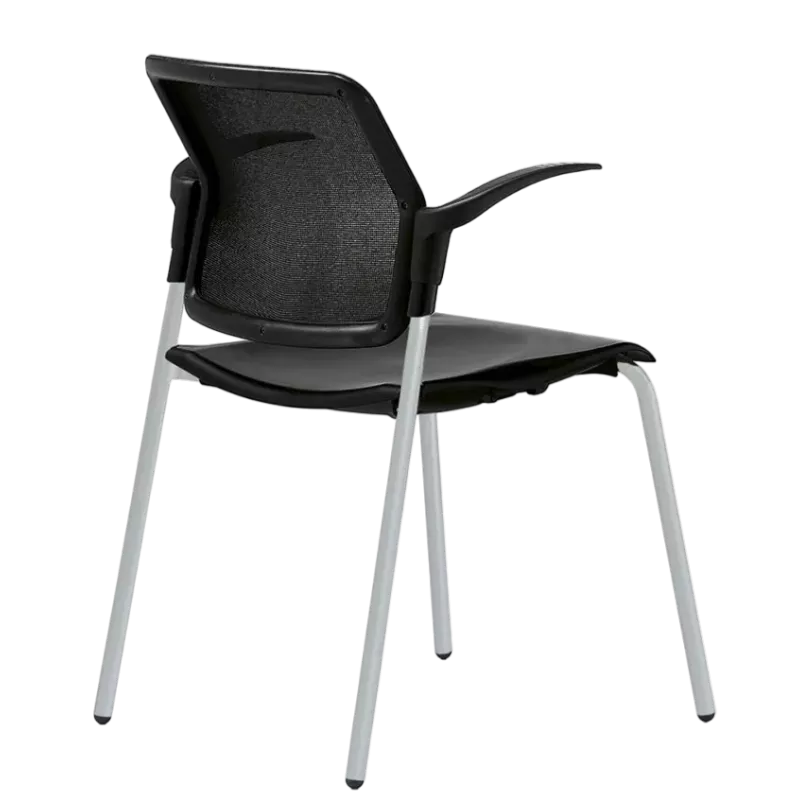 Fauteuil visiteur empilable, confortable, style contemporain