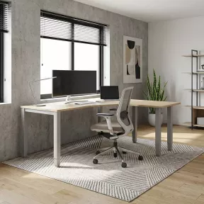 Bureau d'angle compact - hauteur fixe ou réglable - So Vera