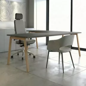 Bureau individuel, avec retour - So Bédar