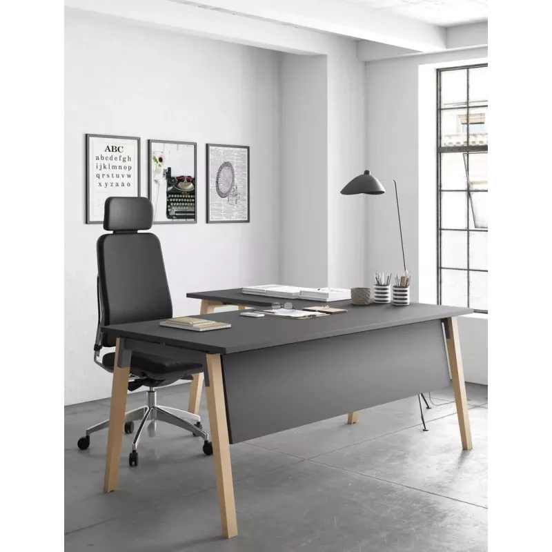 Bureau individuel, avec retour - So Bédar