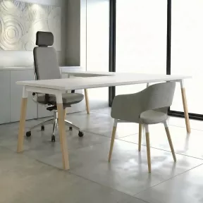 Bureau individuel, avec retour - So Bédar