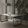 Bureau individuel avec retour, piètement fermé - So Sierro