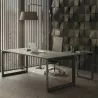 Bureau individuel avec retour, piètement fermé - So Sierro