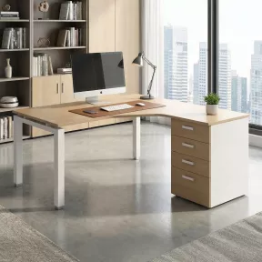 Bureau d'angle compact sur caisson porteur So Ibiza