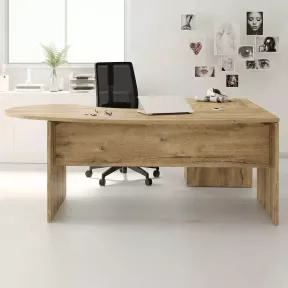 Bureau d'angle avec caisson hauteur