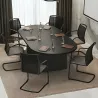Table de réunion ovale So Cadix - Modulable, jusqu'à 24 pers.