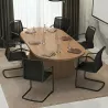 Table de réunion ovale So Cadix - Modulable, jusqu'à 24 pers.