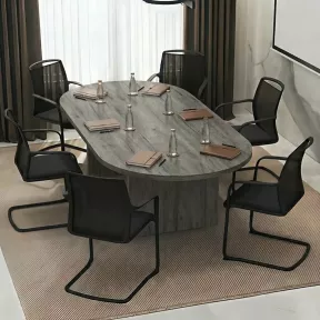 Table de réunion ovale So Cadix - Modulable, jusqu'à 24 pers.