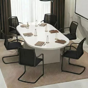 Table de réunion ovale So Cadix - Modulable, jusqu'à 24 pers.