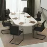 Table de réunion ovale So Cadix - Modulable, jusqu'à 24 pers.