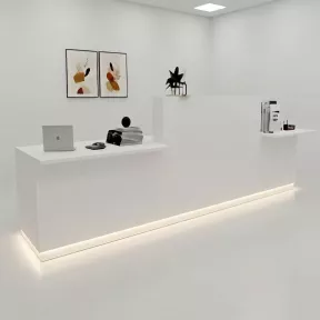 Banque d'accueil PMR avec éclairage - 4,64m - So Aragon