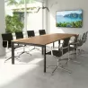 Table de réunion rectangulaire So Antas - 6 à 20 personnes