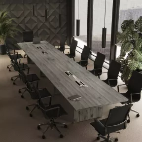 Table de réunion rectangulaire So Cadix - 6 à 24 pers.