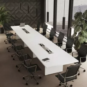 Table de réunion rectangulaire So Cadix - 6 à 24 pers.