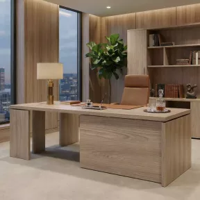 Bureau exécutif ergonomique avec retour au design italien