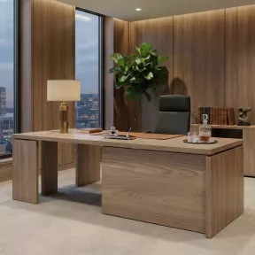 Bureau exécutif ergonomique avec retour au design italien