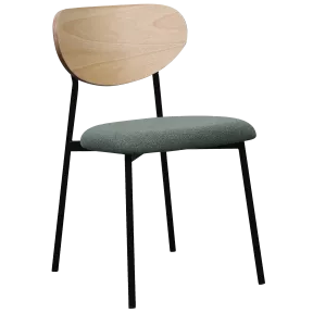 Chaise de restauration dossier bois et assise rembourrée So Comfort