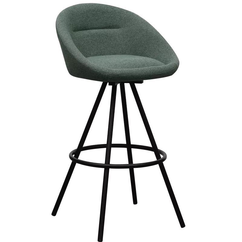 Tabouret en tissu piétement pyramidal So Smooth