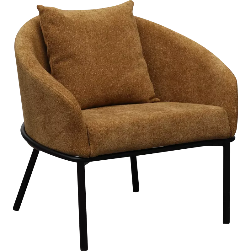 Chauffeuse lounge en tissu pieds acier So Flex