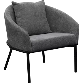 Chauffeuse lounge en tissu pieds acier So Flex