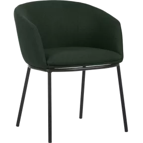 Fauteuil en tissu avec pieds métal So Cool