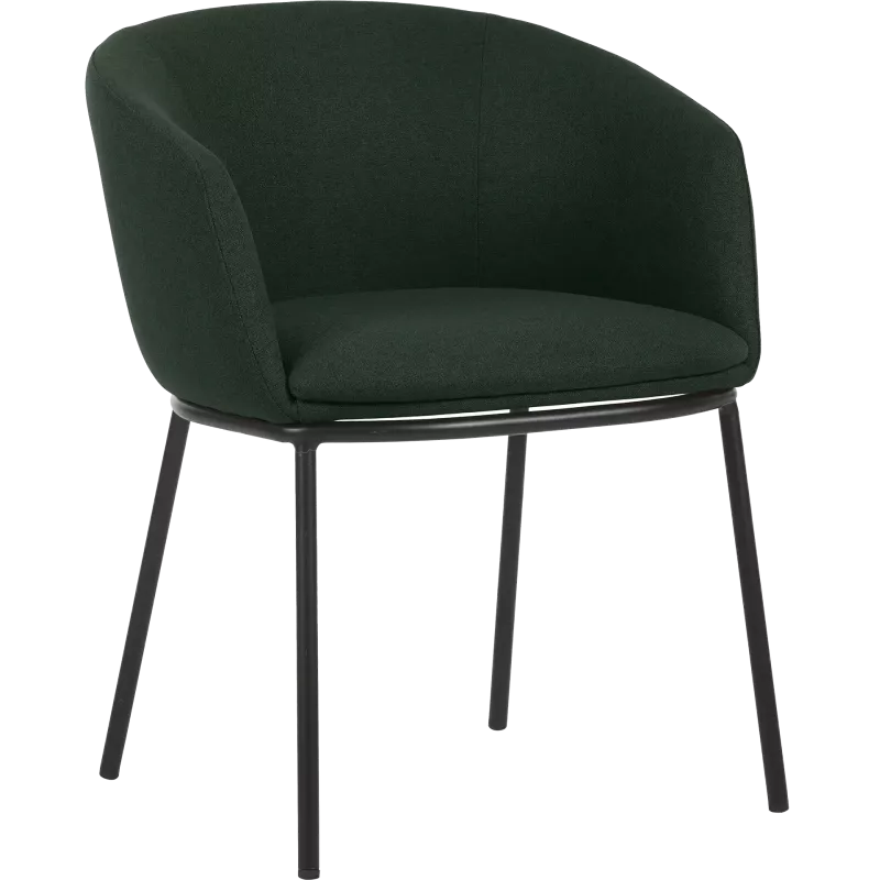 Fauteuil en tissu avec pieds métal So Cool