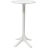 Table haute extérieure ronde en polypropylène So Clear