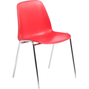Chaise de collectivité empilable piètement chromé So Prime