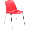 Chaise de collectivité empilable piètement chromé So Prime