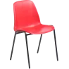 Chaise de collectivité empilable piètement noir So Core