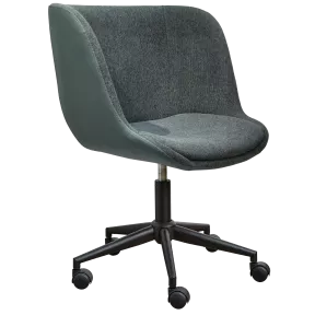 Fauteuil de réunion bi-matière sur roulettes So Frame