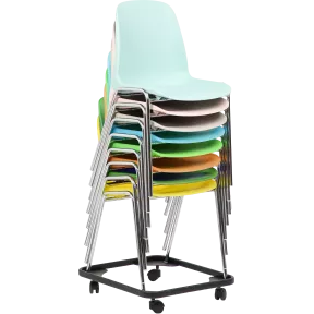 Ensemble de 7 chaises avec chariot So Solid