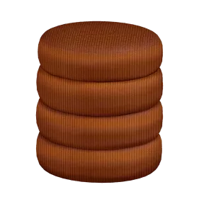 Pouf rond en tissu pour accueil So Metro