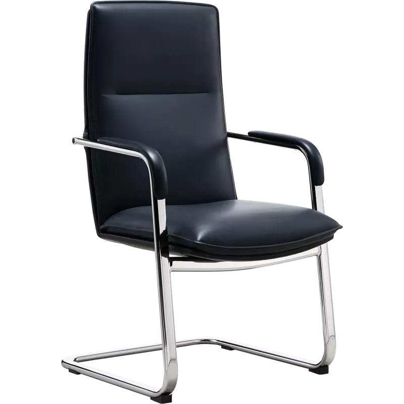 Fauteuil de réunion luge en cuir So Plush