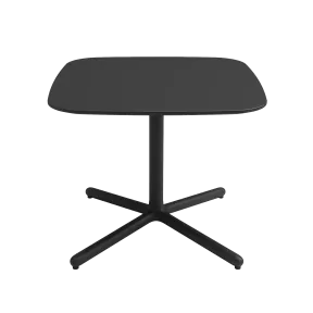 Table basse carrée bois et aluminium So Orbit