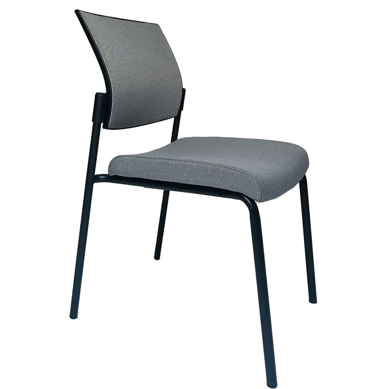 Chaise de collectivité empilable en tissu So Satin