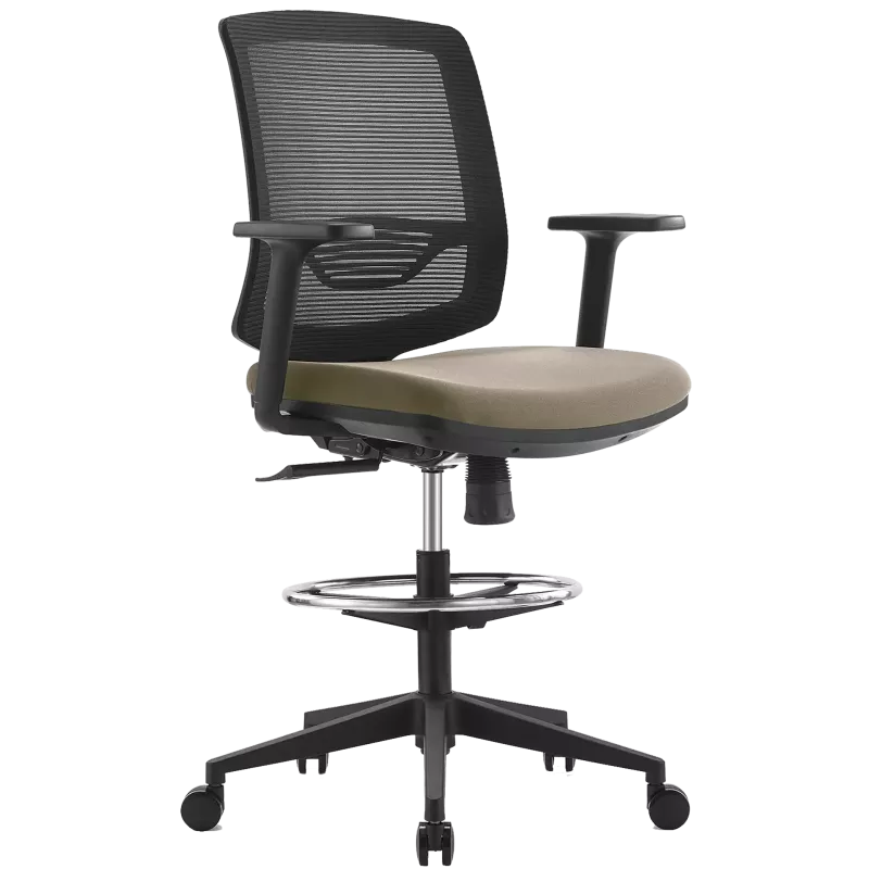 Fauteuil dessinateur synchrone avec repose-pieds So Mist