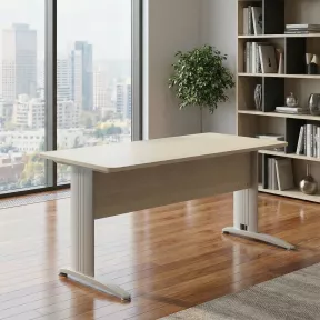 Bureau individuel avec goulotte passe-câbles So Enix